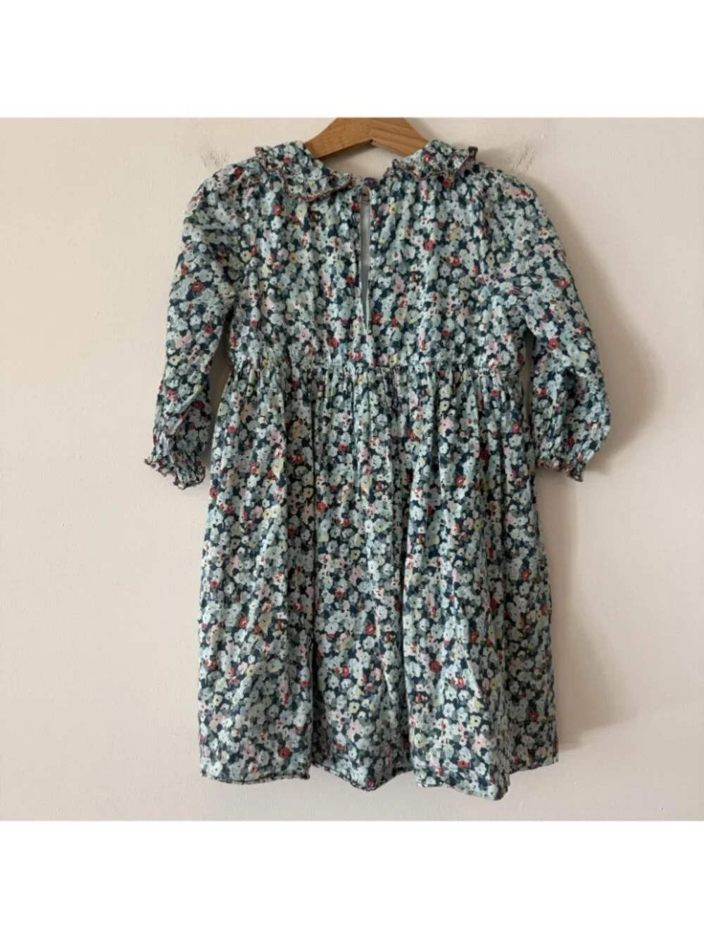 Baybala Blue Floral Girl Dress Size 5 Cottagecore Peasant Occasion Preppy Party‎